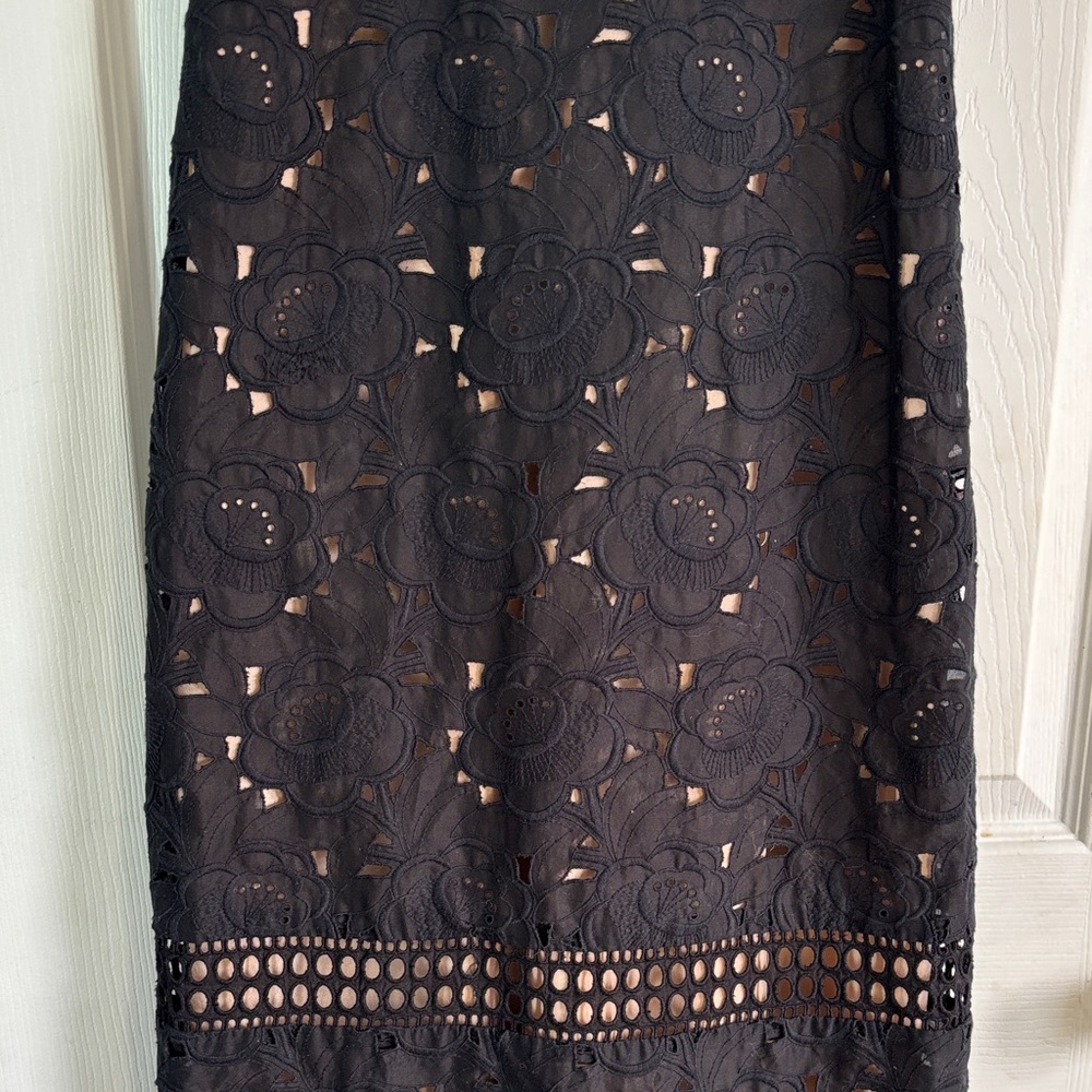 JCREW COLLECTION DRESS in Austrian Eyelet - Black, Size 0 - Picture 6 of 9